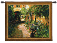 Courtyard Alsace Tapestry Wall Hanging by Craig