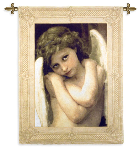 Cupidon Tapestry Wall Hanging by Bouguereau