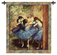 Dancers in Blue Tapestry Wall Hanging by Degas