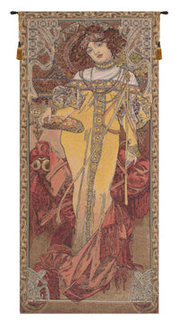 Mucha Autumn European Tapestry by Alphonse Mucha