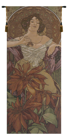 Mucha Rubis European Tapestry by Alphonse Mucha