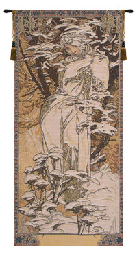 Mucha Winter European Tapestry by Alphonse Mucha