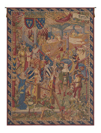 La Cour French Tapestry Wall Hanging by Jean-Paul Laurens