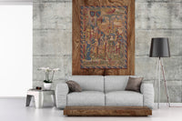La Cour French Tapestry Wall Hanging by Jean-Paul Laurens