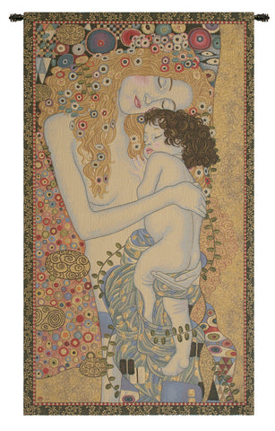 Ages of Women by Klimt Italian Tapestry Wall Hanging by Gustav Klimt