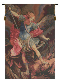St. Michele Arcangelo Italian Tapestry Wall Hanging by Guido Reni