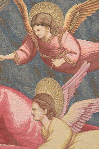 Nativity Giotto Italian Tapestry Wall Hanging by Giotto di Bondone