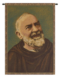 Padre Pio Father Pio Italian Tapestry Wall Hanging