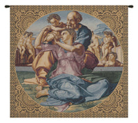 The Holy Family Italian Tapestry Wall Hanging by Michelangelo
