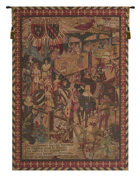 Le Tournai Vertical French Tapestry by Jean-Paul Laurens