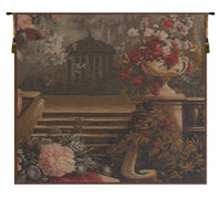 Bouquet at the Gazebo French Tapestry by Pierre-Joseph Redoute