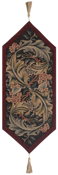 William Morris Red Large French Tapestry Table Runner by William Morris