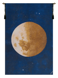 Lune Moon Belgian Tapestry Wall Hanging by E. Noirmain
