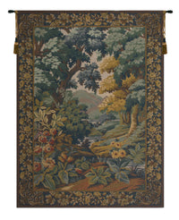Landscape with Flowers European Tapestry