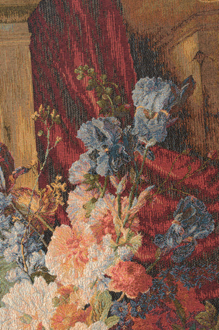 Bouquet Et Architecture Vertical French Tapestry