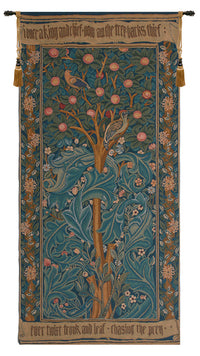 Woodpecker with Verse French Tapestry by William Morris