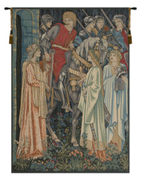 The Holy Grail Left Panel European Tapestry by William Morris