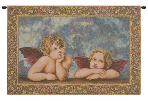 Raffaello's Angels Italian Tapestry Wall Hanging by Raphael