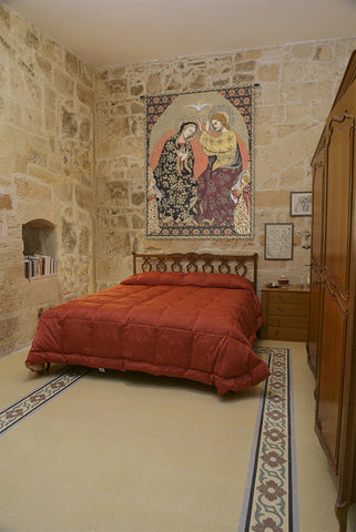 Madonna's Coronation Italian Tapestry Wall Hanging by Gentile Da Fabriano