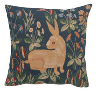 Medieval Rabbit French Tapestry Cushion