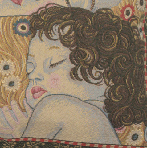 Ages of Women European Cushion Cover by Gustav Klimt