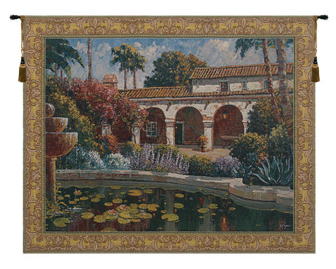 Mission Reflection Belgian Tapestry Wall Hanging by Robert Pejman