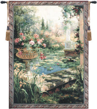 Lily Garden Fine Art Tapestry by Vail Oxley