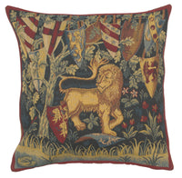 Lion Heraldique French Tapestry Cushion by William Morris