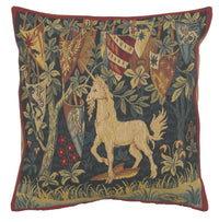 Licorne Heraldique French Tapestry Cushion by William Morris
