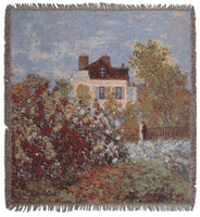 Monet's Maison European Throw by Claude Monet