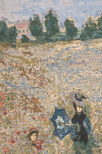 Monet's Coquelicots European Throw by Claude Monet