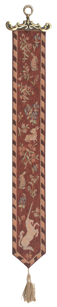 Licorne I French Tapestry Bell Pull