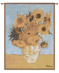Van Gogh Sunflowers French Tapestry by Vincent Van Gogh