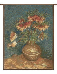 Van Gogh Lilies French Tapestry by Vincent Van Gogh