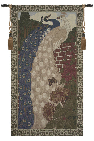 Peacocks Nouveaux Tapestry Wall Hanging