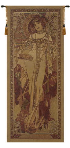 Art Noveau Autumn European Tapestry by Alphonse Mucha