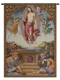 Resurrection Italian Tapestry Wall Hanging by Pietro Perugino