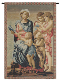 Madonna from Manchester Italian Tapestry Wall Hanging by Michelangelo