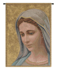 Madonna di Medjugorie Italian Tapestry Wall Hanging by Raoul Vitale