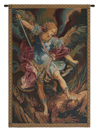 St. Michael Italian Tapestry Wall Hanging by Guido Reni