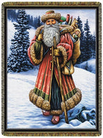 Christmas Santa  Tapestry Throw