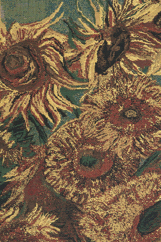 Sunflowers  Belgian Tapestry by Vincent Van Gogh