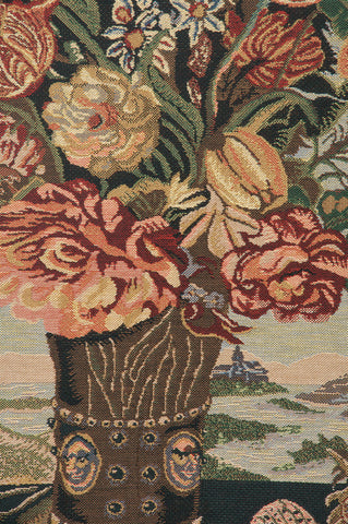 Ambrosius Bouquet Belgian Tapestry by Ambrosius Bosschaert