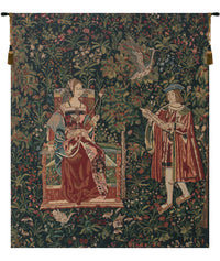 Reading in the Garden Belgian Tapestry