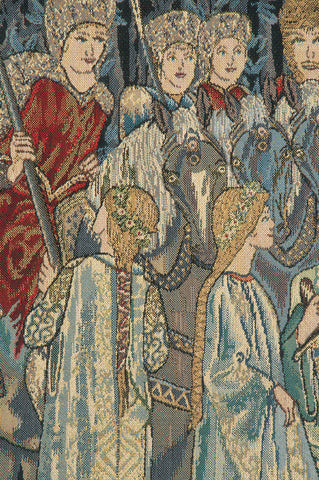 Knights Departure  Belgian Tapestry by William Morris