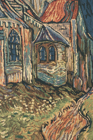 Church of Auvers Belgian Tapestry by Vincent Van Gogh
