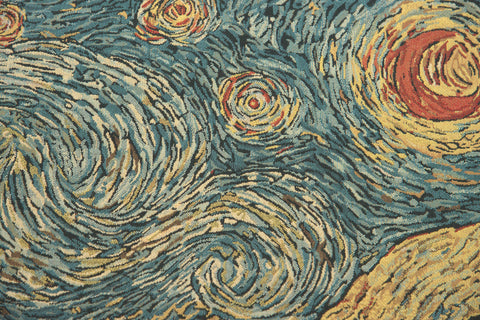 Van Gogh's Starry Night Belgian Tapestry by Vincent Van Gogh
