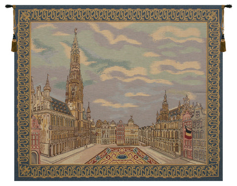 Brussels Place Belgian Tapestry