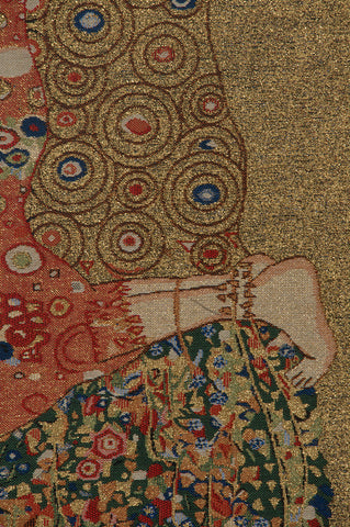 Klimt's Kiss Belgian Tapestry by Gustav Klimt