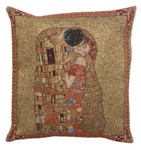 Le Baiser by Klimt Belgian Cushion Cover by Gustav Klimt